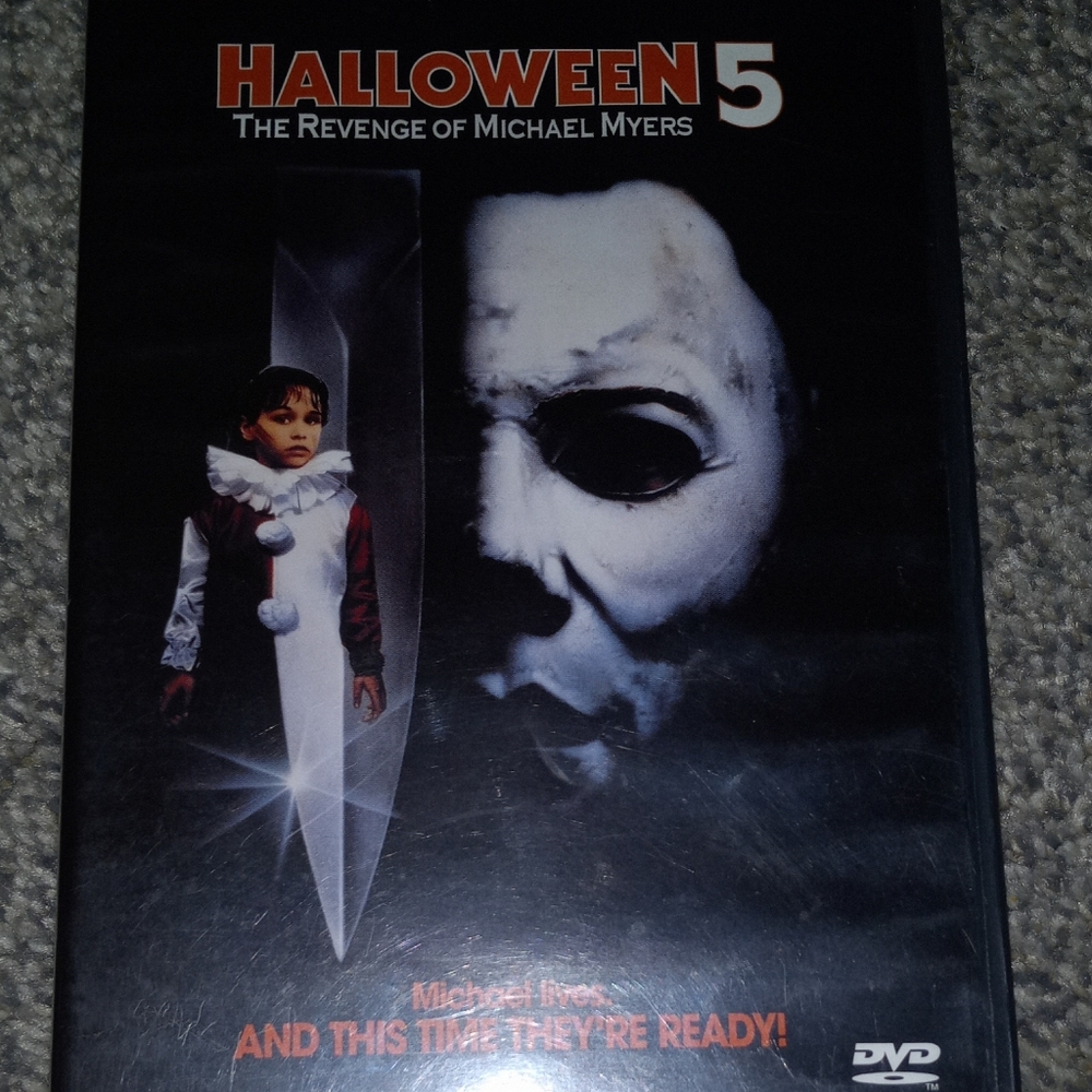 Halloween 5 the Revenge of Michael Myers DVD with insert